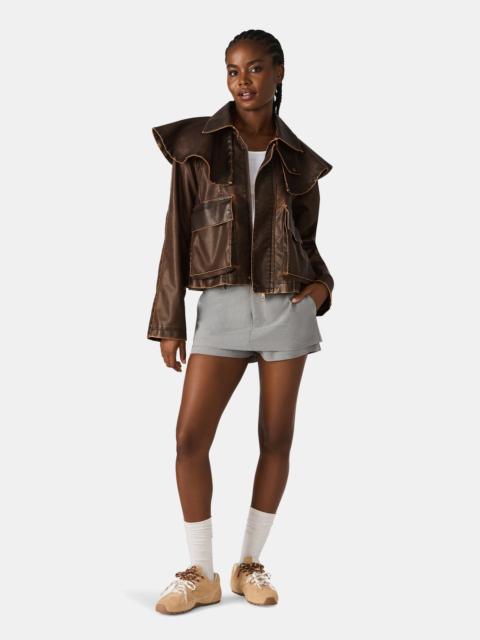 STEVE MADDEN VARVARA JACKET CHOCOLATE