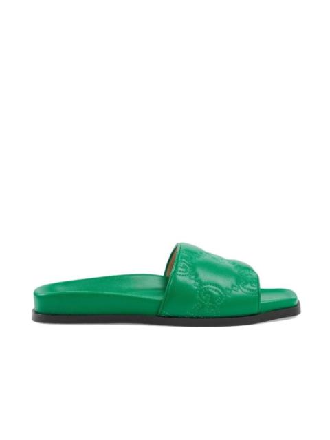 GUCCI Copy of Rose GG Slide Sandal