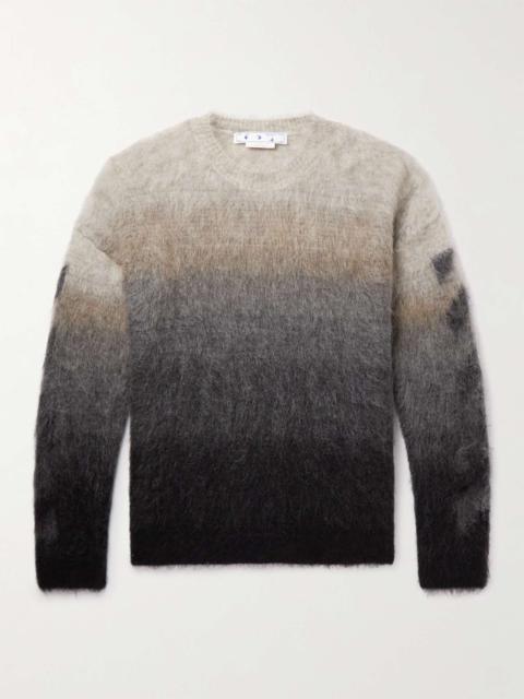 Dégradé Brushed Mohair-Blend Sweater