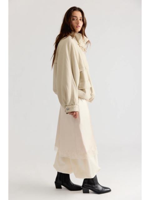 FREE PEOPLE Jojo Washed Oversized Funnel-Neck Jacket