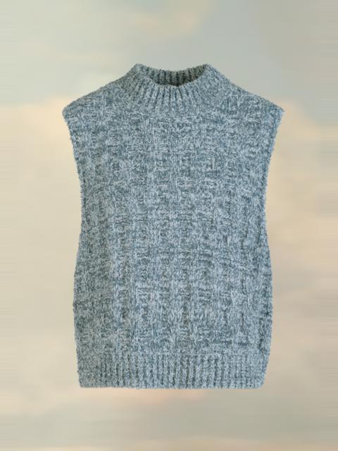 Maison Margiela Denim boucle knit vest