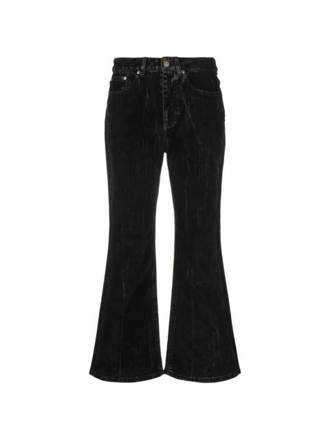 flared cropped jeans