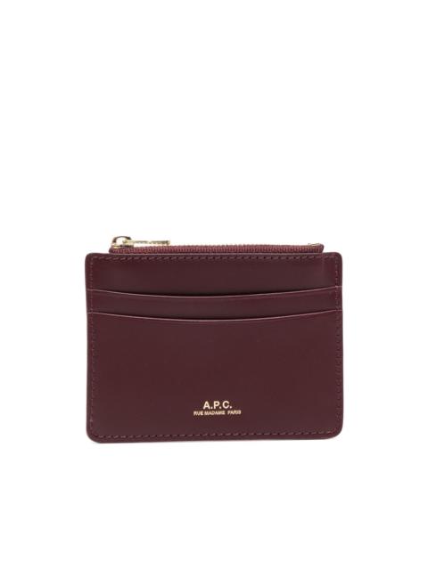A.P.C. zip card holder