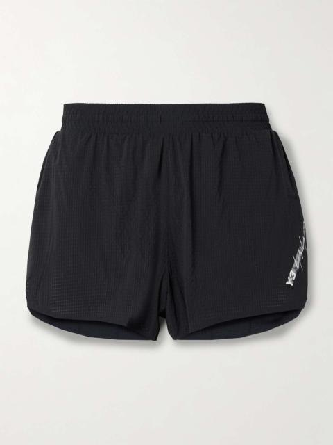 + Y-3 printed ripstop shorts