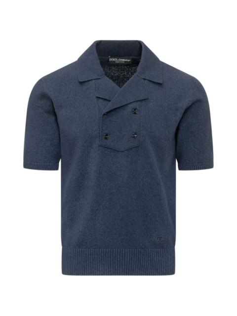 Dolce & Gabbana double-breasted polo shirt