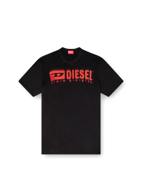 Diesel T-SHIRT WITH BLURRY DIESEL LOGO