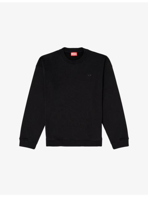 Diesel S-Boxt-T2 Logo-Embroidered Cotton-Blend Sweatshirt