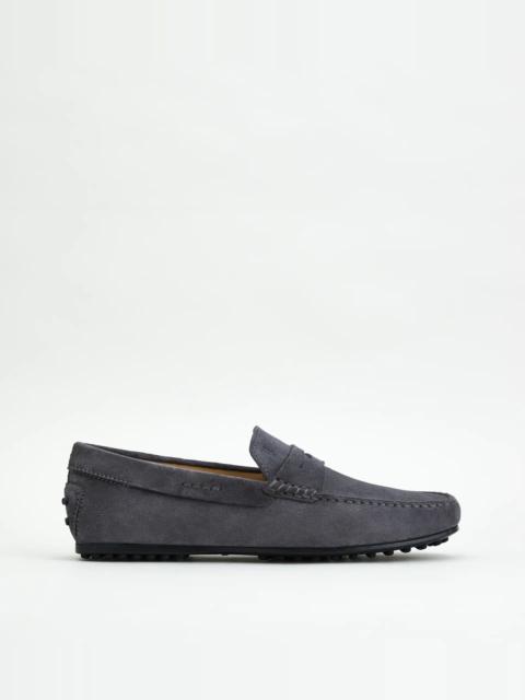 CITY GOMMINO DRIVING SHOES IN SUEDE - GREY