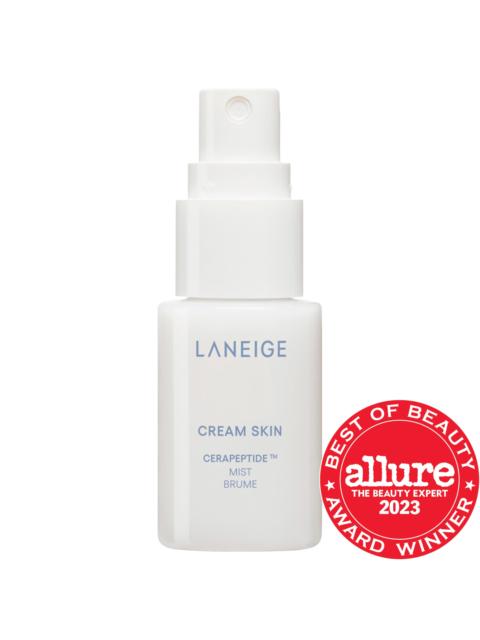 Laneige Mini Cream Skin Milky Toner Mist with Ceramides & Peptides for Nourishing Hydration