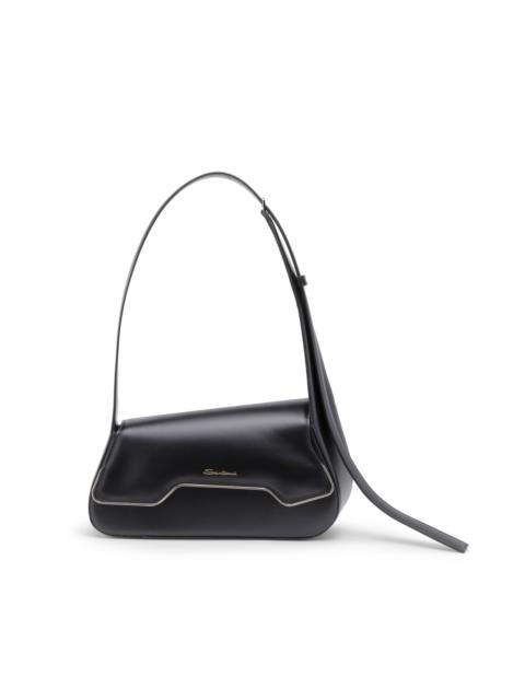 Santoni Black leather ThePluto bag