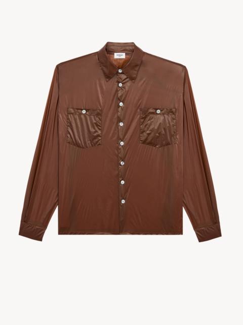 SAINT LAURENT SHIRT IN TAFFETA