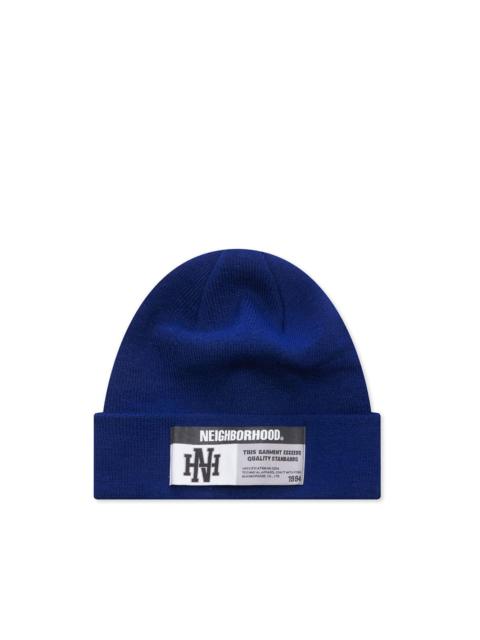 NEIGHBORHOOD logo-patch beanie hat