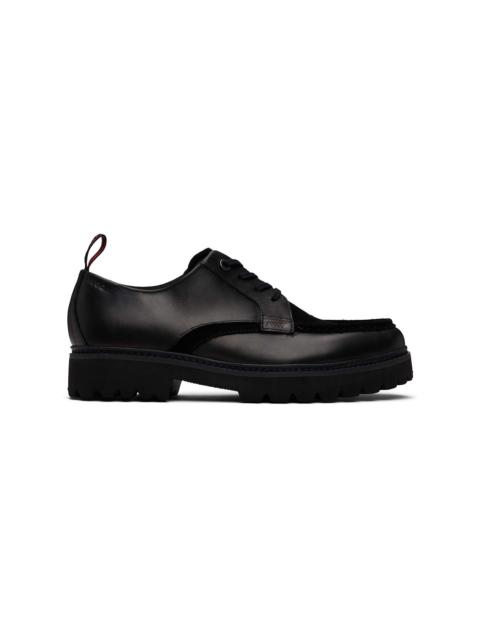 HUGO Black Leather & Suede Derbys