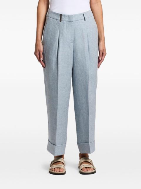 PESERICO turn-up tailored trousers