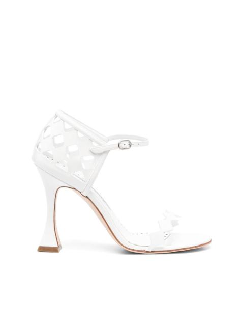 100mm sculped heels sandals