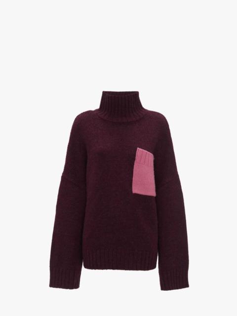 JW Anderson PATCH POCKET TURTLENECK SWEATER