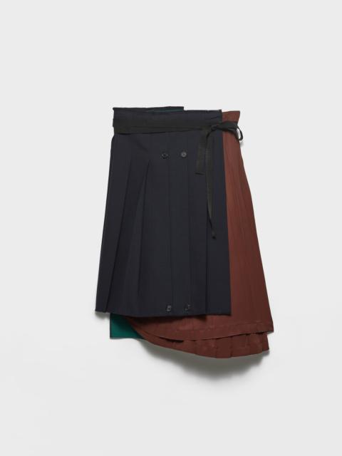 Prada Rush stitch fabric patchwork skirt