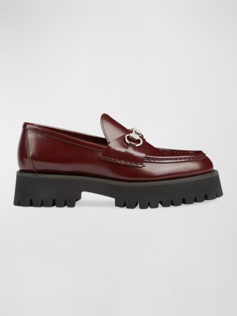 Sylke Leather Bit Loafers