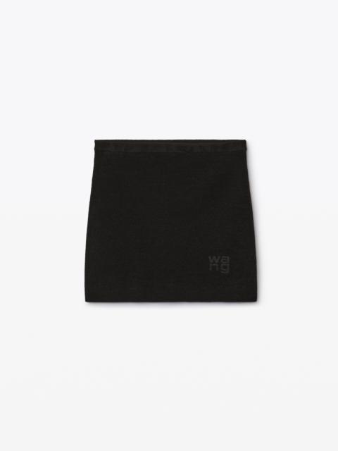 Alexander Wang logo embossed miniskirt in chenille