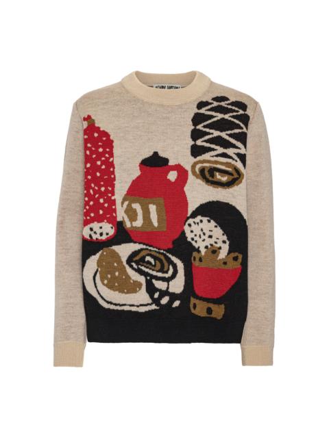 HENRIK VIBSKOV SALAMI KNIT SWEAT - TABLE SERVINGS