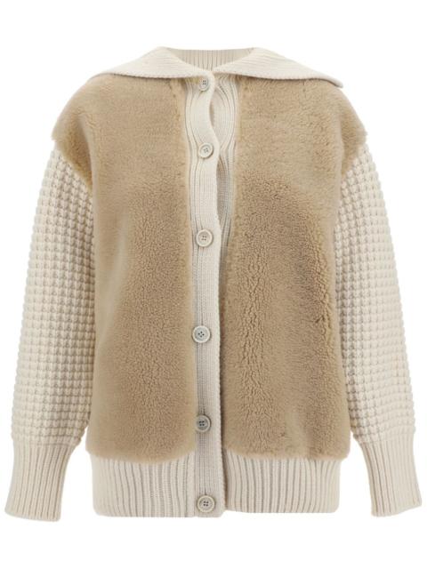 FABIANA FILIPPI shearling cardigan
