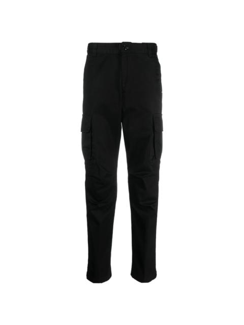Diesel logo-embroidered straight-leg trousers