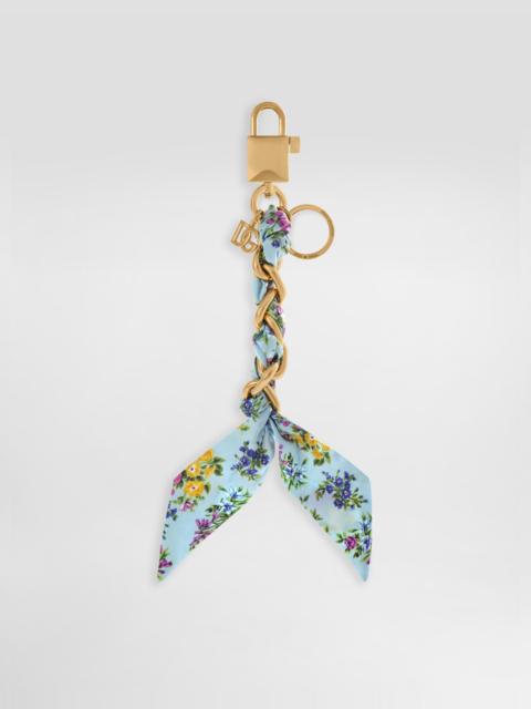 Dolce & Gabbana Printed satin keychain
