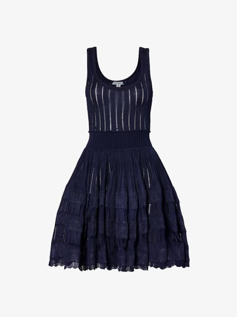 Crinoline stretch-woven blend mini dress