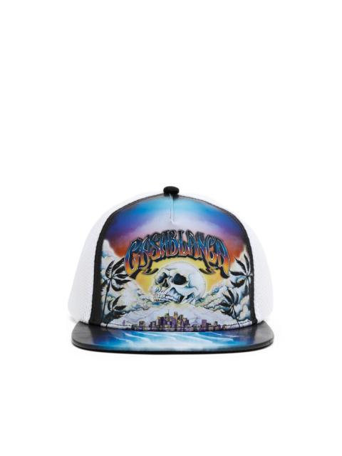CASABLANCA logo-print cap