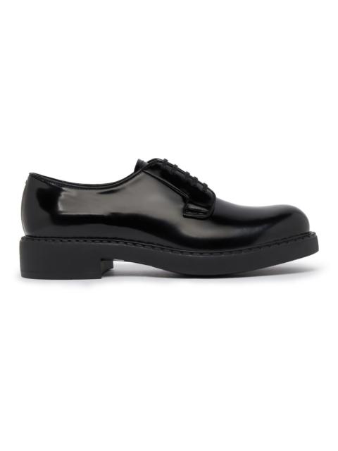 Prada Diapason opaque brushed leather lace-up shoes | REVERSIBLE