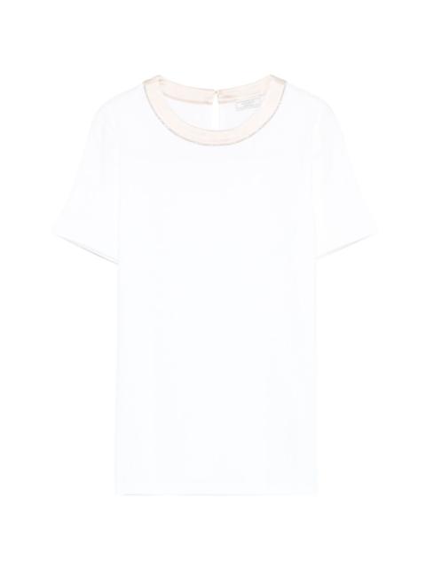 PESERICO trim-detail T-shirt