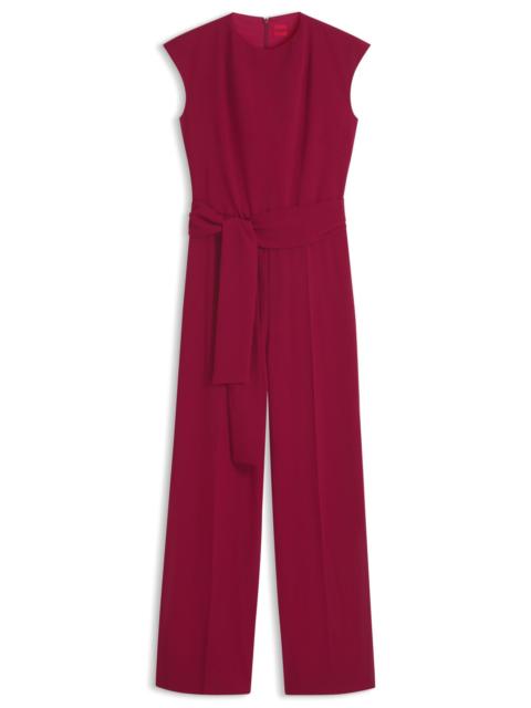 HUGO CREPE JUMPSUIT WITH BELT