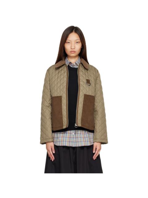 Barbour Khaki Aylesby Quilted Jacket