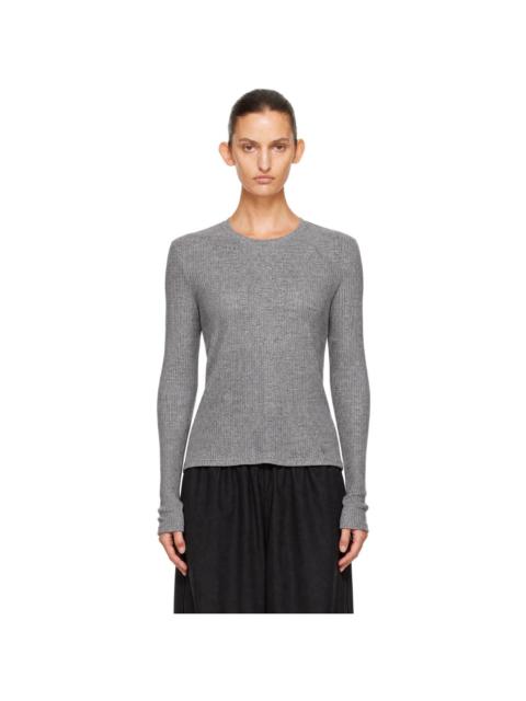Loulou de Saison Gray Ortigia LDS Ribbed Jersey T-shirt