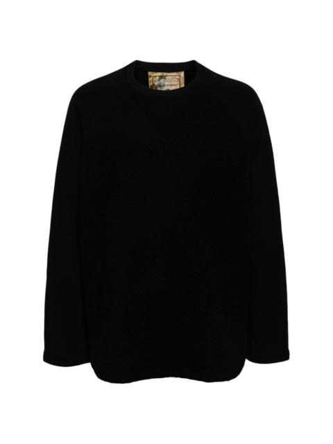 By Walid crew-neck cotton jumper