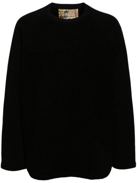 By Walid crew-neck cotton jumper