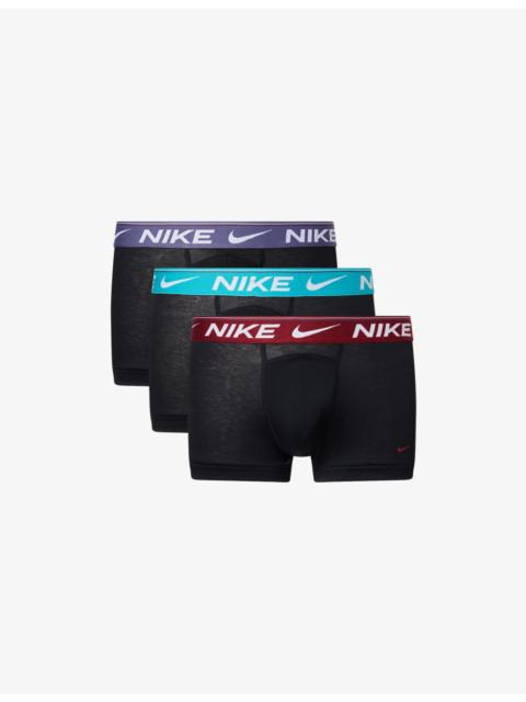 Nike Ultra Comfort Branded Pack Of Three Stretch-Woven Trunks