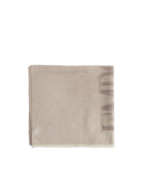 EMPORIO ARMANI logo-jacquard scarf