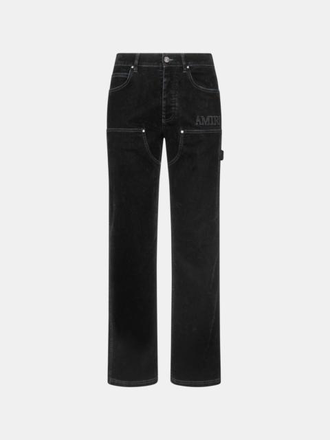AMIRI FLOCK DENIIM CARPENTER JEAN
