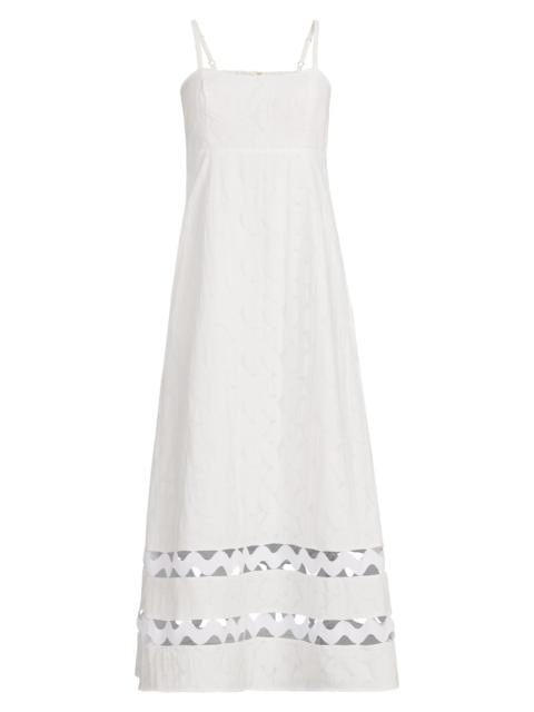 Lilly Pulitzer Women's Haliey Faille Midi-Dress - Resort White