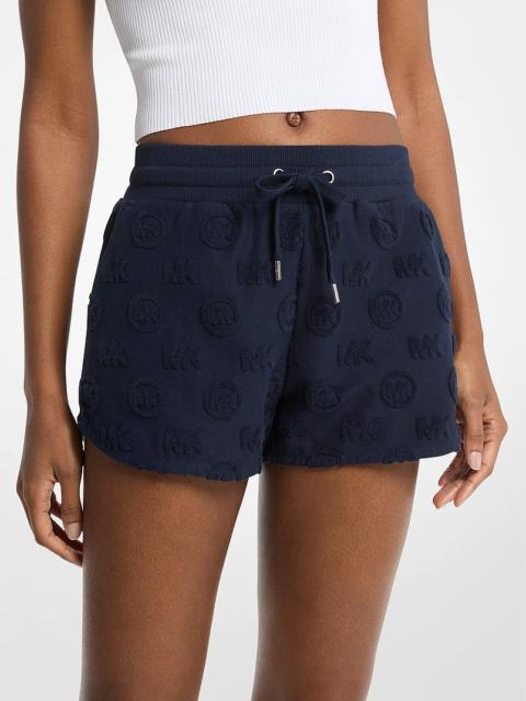 MICHAEL KORS Logo Jacquard Terry Shorts