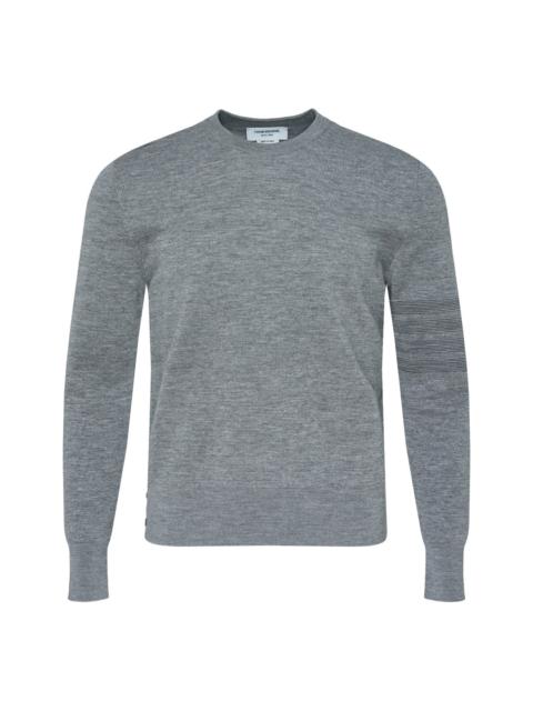 Thom Browne Milano Stitch Crew Neck Pullover