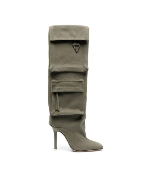 THE ATTICO patch-pocket boots
