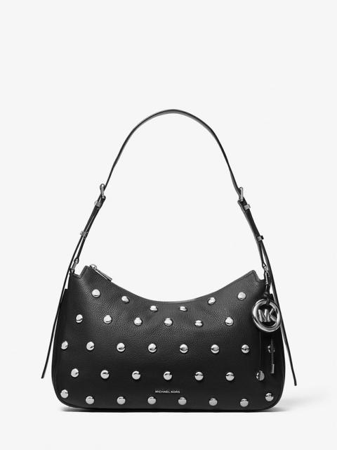 MICHAEL KORS Nolita Medium Studded Leather Shoulder Bag