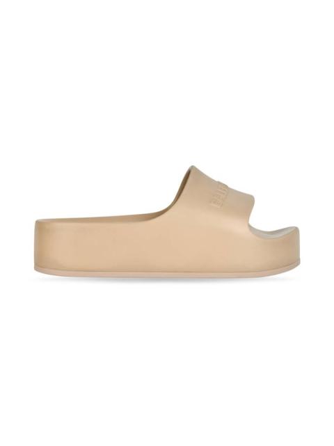BALENCIAGA Women's Chunky Slide Sandal in Brown