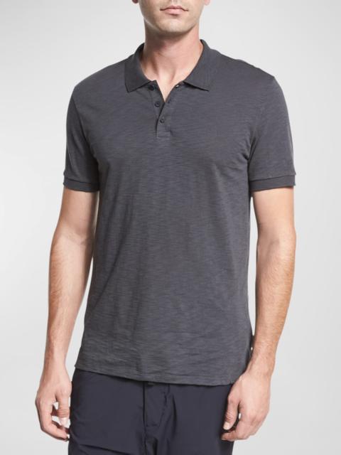 Vince Classic Slub Cotton Polo Shirt