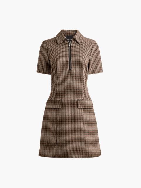 J.CREW Parc dress in houndstooth wool blend