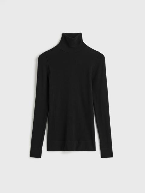 TOTEME Compact jersey turtleneck black