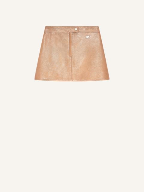 courrèges REEDITION VINYL MINI SKIRT
