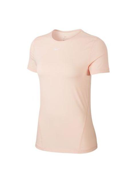 Nike (WMNS) Nike PRO MESH Training Tops Gym Short Sleeve Pink AO9952-664